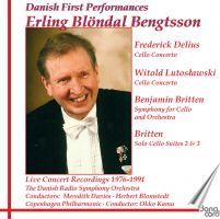 Delius / Britten / Lutoslawski: Cello Concertos - Symphony for Cello & Orchestra - Suites for Solo Cello (Danish First Performances) (2 CD)